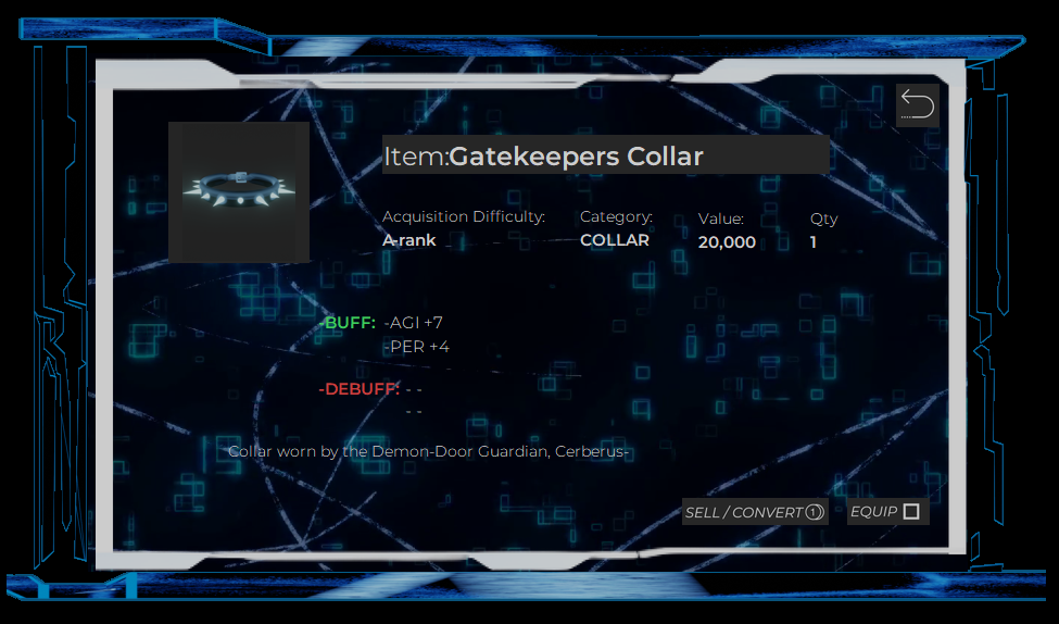 Anime Item info